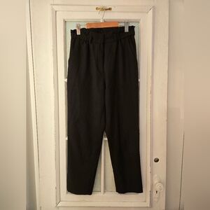 H&M Black High Waist Paperbag Dress Pants Size 10